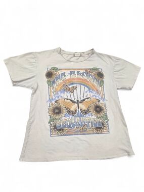 Altar'd State Retro Boho "Bloom Generation" Butterfly Graphic Tee Size XS EUC